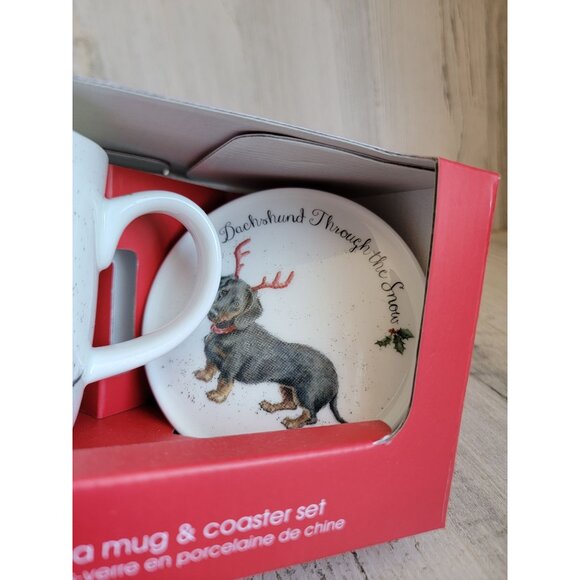 Royal Worcester Dash hound Through the snow teacup‎ plate saucer - Picture 5 of 8